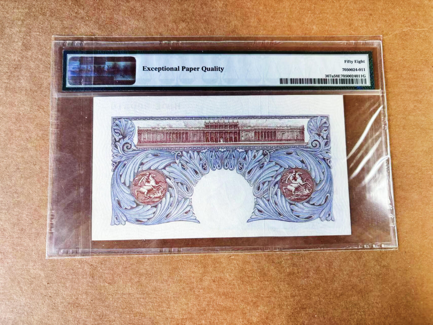 【Blue Auction】世界纸币精拍第757期——18级TOP拍卖/信誉/品质/专业/高效💫 【无47】英国 A序列1940-48年1镑 PMG58EPQ 