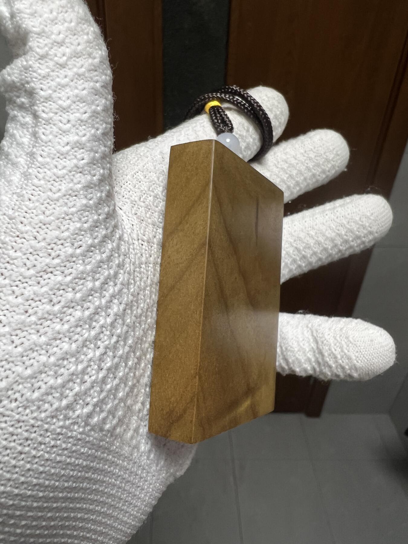 零元拍：金丝楠水波金丝牌子，香喷喷的小金砖，金光闪闪，70/50/13MM