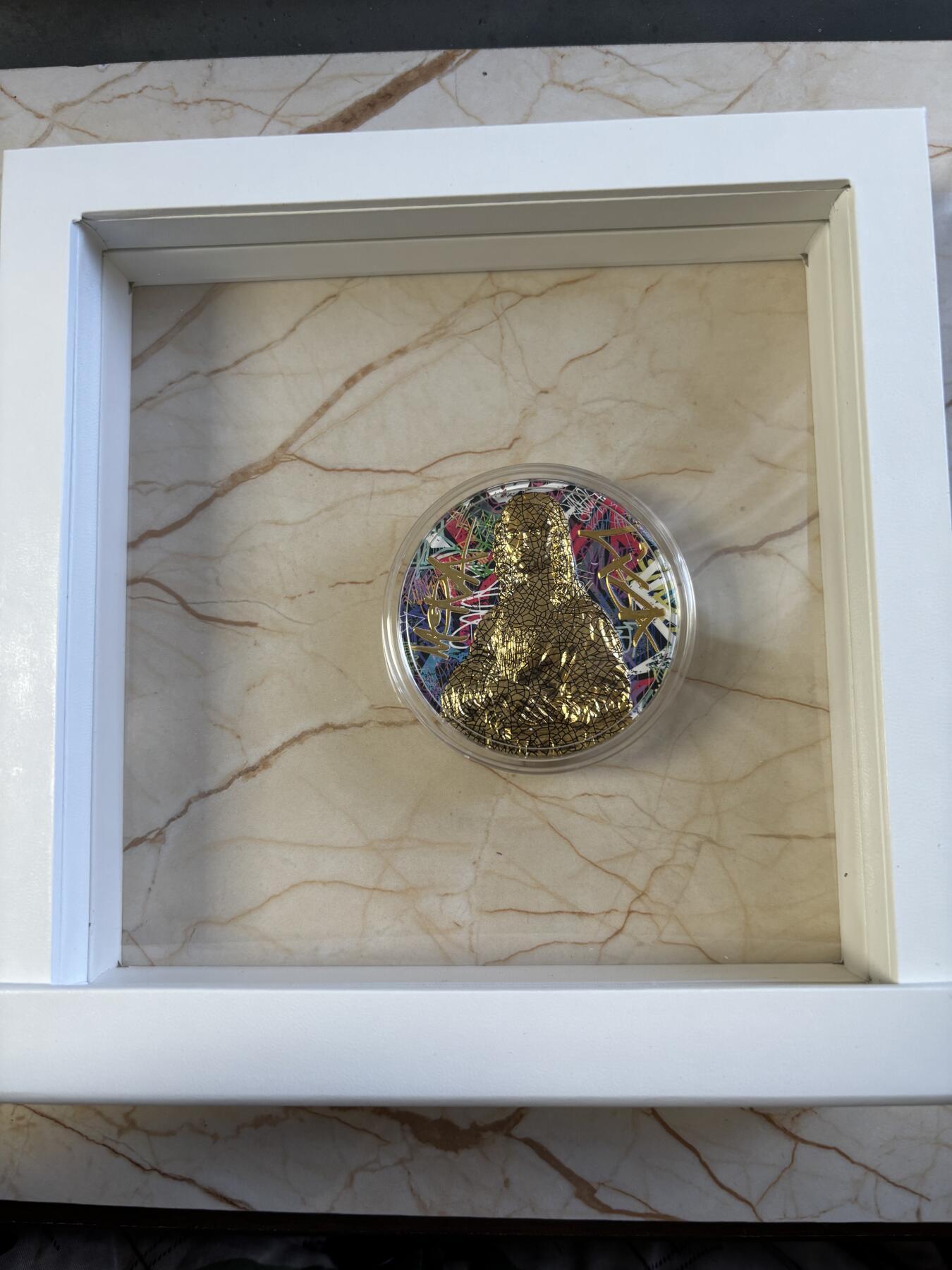 第183期拍卖 纽埃2023年波普艺术系列蒙娜丽莎2盎司纪念彩银币，999银，发行500枚