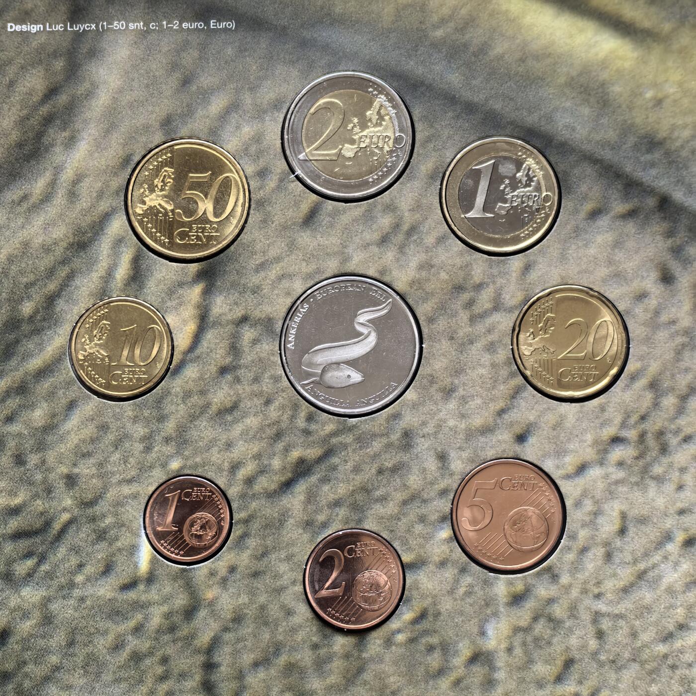 道一币馆币章第一百五十六场 原包装 芬兰2018年欧元套币八枚+纪念章