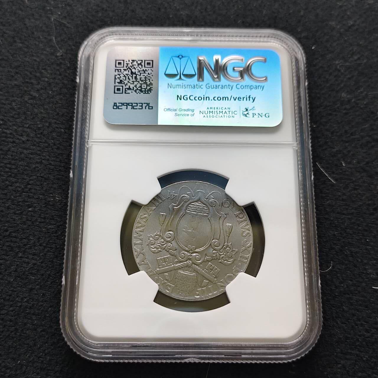 【全场包邮】纯粹捡漏拍485场（免费代拍第22场） 梵蒂冈1941年2里拉-NGC MS63