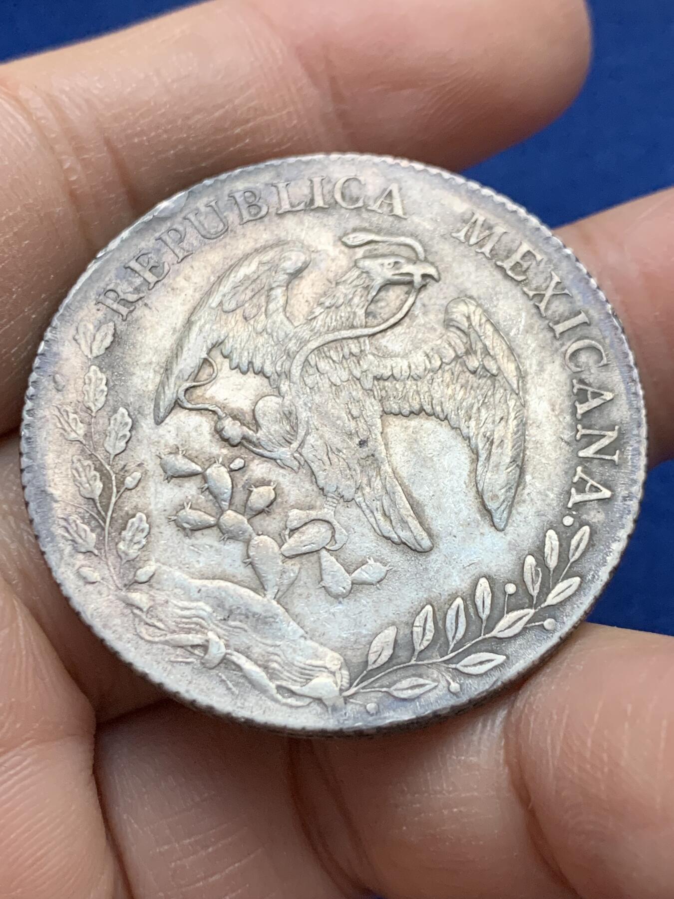 《竞宝斋》第443场 周日，周一，2场连拍 （全场包邮） 墨西哥 1891 PI MR版 8R鹰洋银币 细节见图