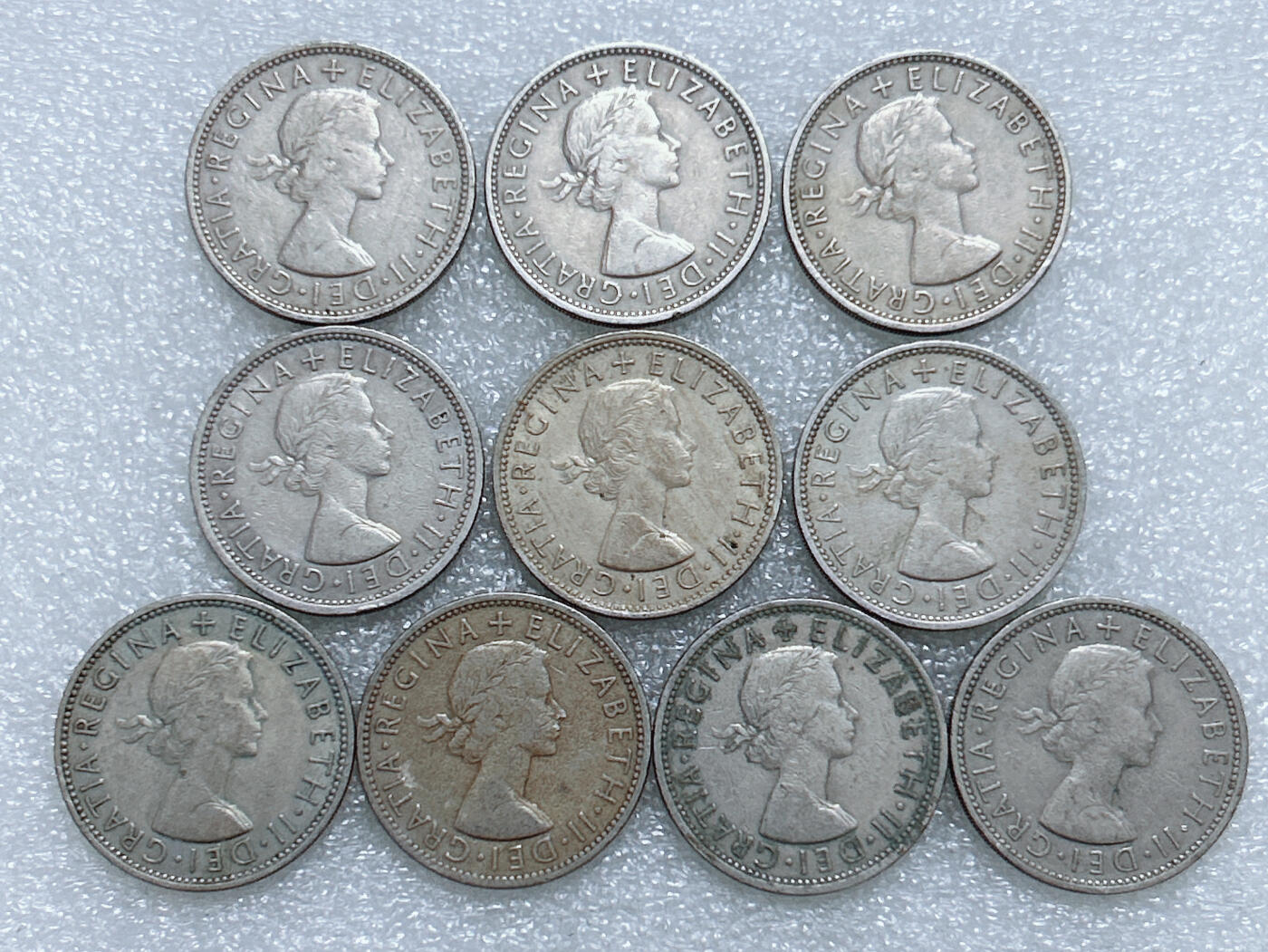 第一海外回流一元起拍收藏 散集专场  第274期 英国2先令硬币 10枚