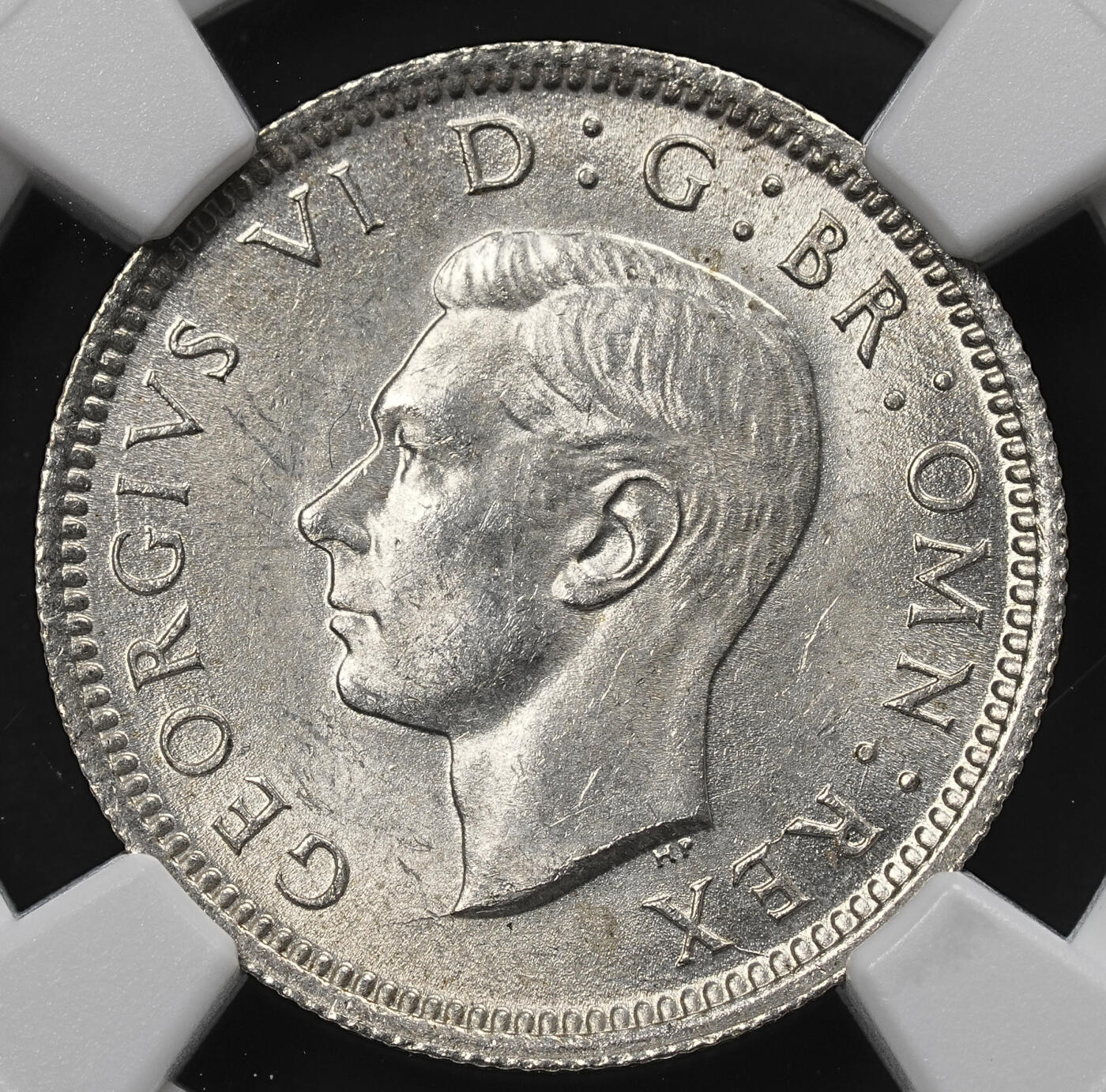 修遠堂世界钱币第九十五期 NGC MS65 1942年英国6便士银币