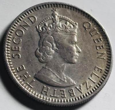 文馨钱币收藏第 284 场，【 长期接收代拍品】老藏家拍品南朝鲜李承晚时期货币，泰国大型纪念币，土耳其各时期及各国套币场 - 少见好品 1961 年英属马来亚和婆罗洲 10 分 H版，关门版