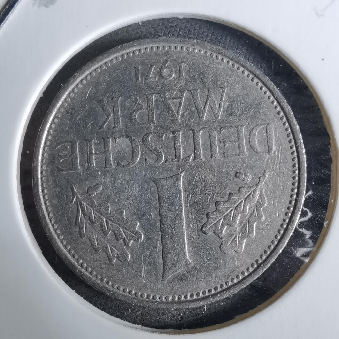 沼泽如烟--第918场 德国1971年1马克