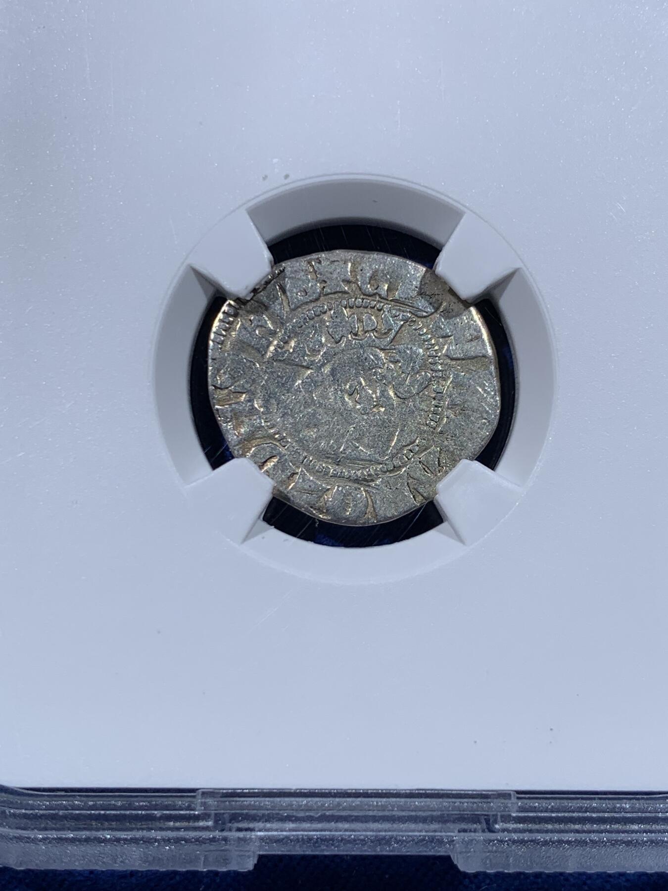 《竞宝斋》第443场 周日，周一，2场连拍 （全场包邮） TQG VFD 英格兰王国 爱德华一世（1272-1307年）期间 1便士银币 英系中世纪币经典品种