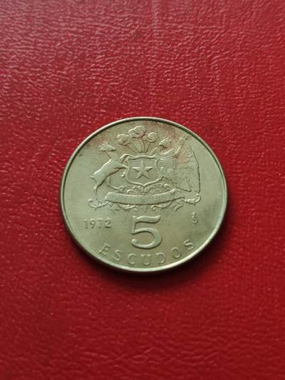 【云涧收藏】第八十一场 - 少见智利1972年铜镍版5埃斯库多