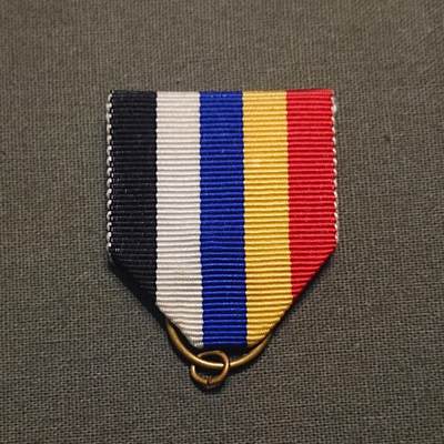 【第貳場】近代勋奖章徽章服饰杂项专场 - 北洋五色绶带—疑为海外复刻品（拆自八年前从澳洲购之赤胆奖章）宽约3.4cm