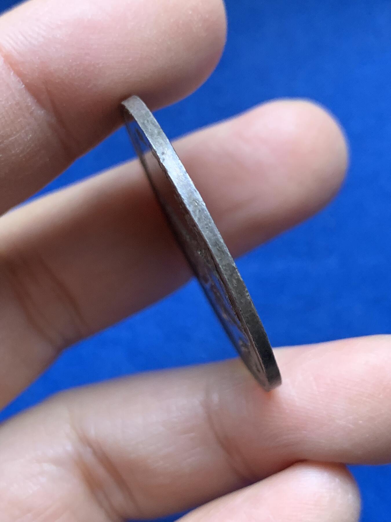 《竞宝斋》第443场 周日，周一，2场连拍 （全场包邮） 1800年前后 德国新世纪美好祝愿银章 友谊天长地久纪念银章 名家Loos作品 13.8克 34.9mm 细节见图