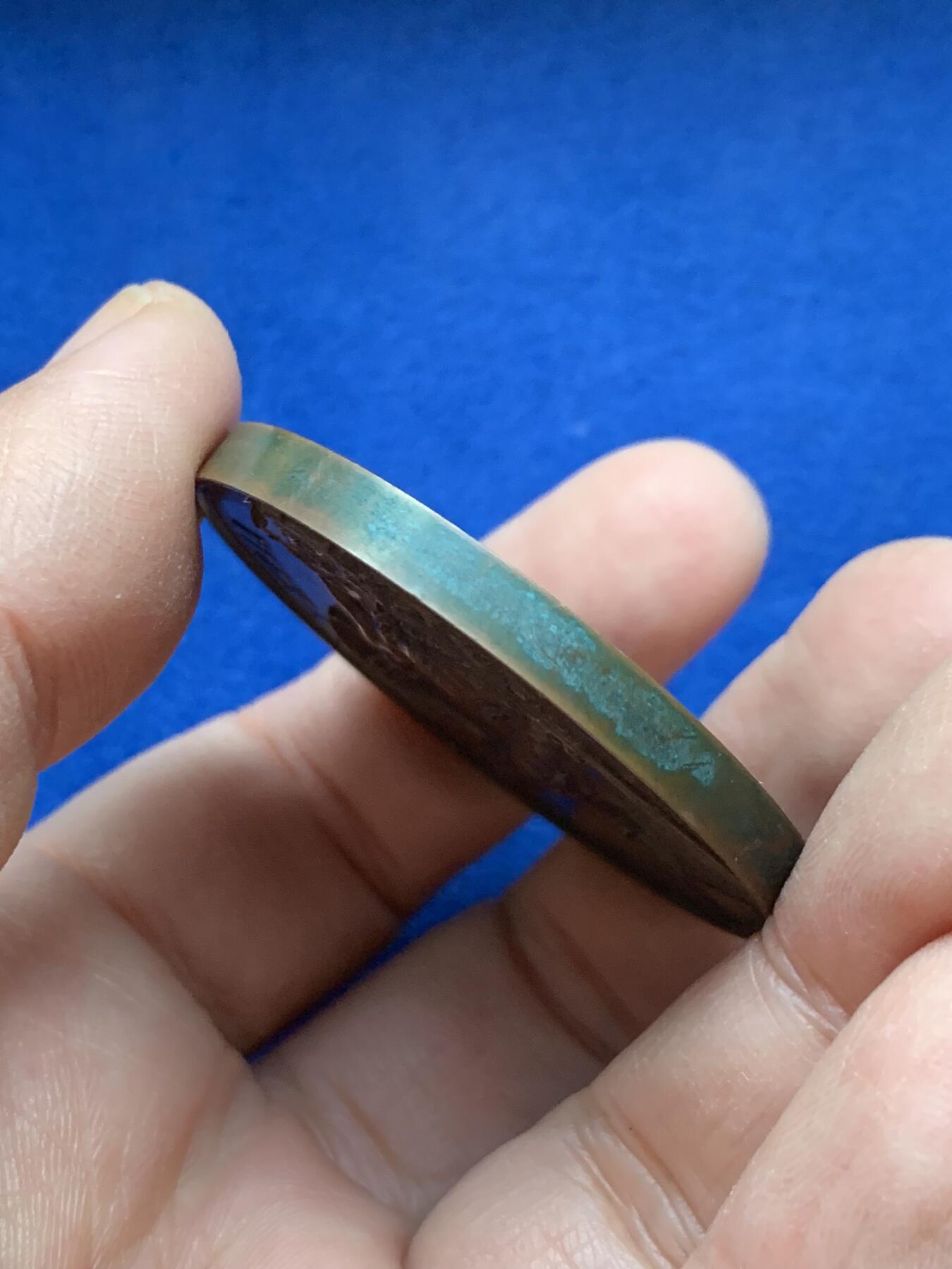 《竞宝斋》第443场 周日，周一，2场连拍 （全场包邮） 瑞士1890年弗劳恩菲尔德射击节大铜章 双面高浮雕 精美细腻 50.6克 45mm