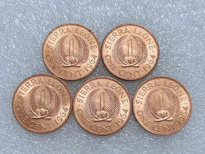 第一海外回流一元起拍收藏 散集专场  第274期 - 塞拉利昂1964年1分铜币 原光美品