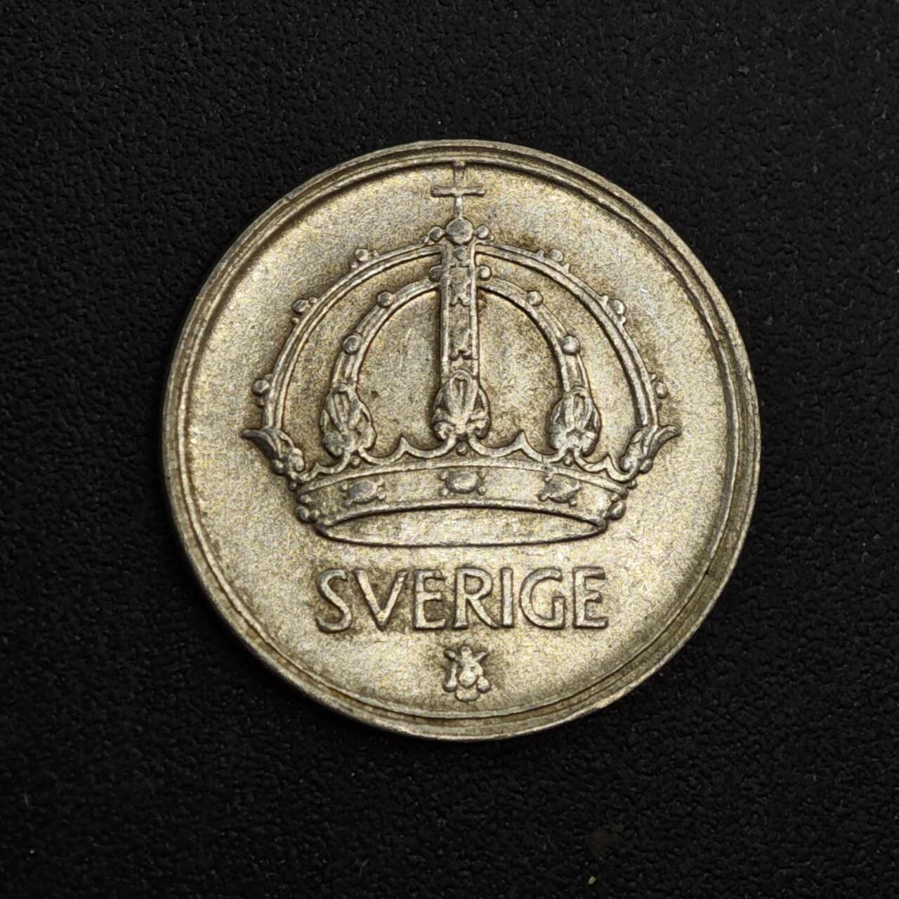 【淘币小摊】实时拍第八百一十三拍   散币场   满百包邮可预留二周 每周一统一发货   瑞典1943年10欧尔银币