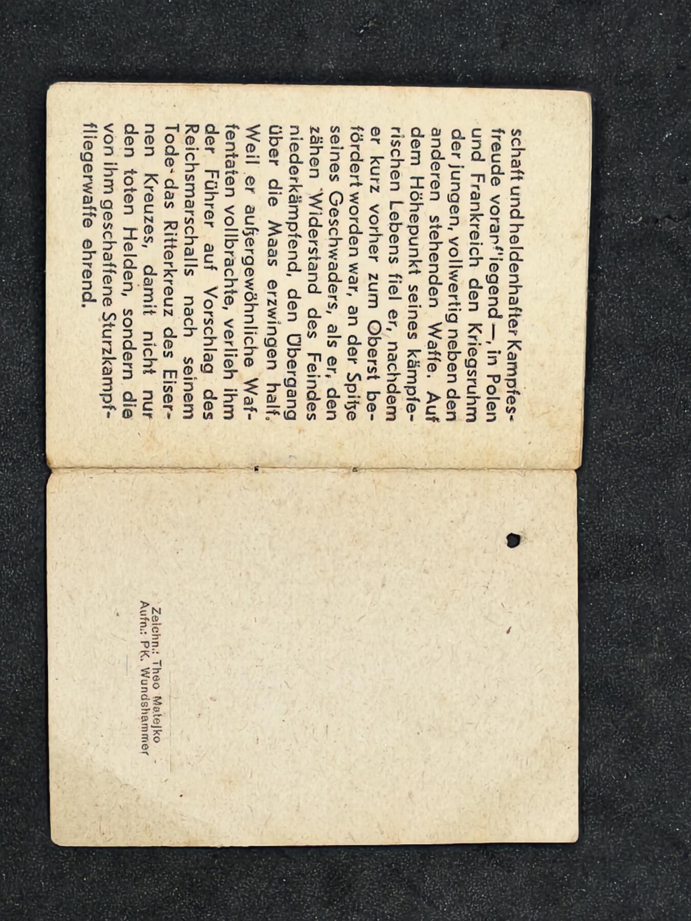 凯旋世界勋赏（第20期）（欢迎送拍）（对拍品有疑问请询问客服，不接受到手刀，出价默认拍品品相。请认真阅读拍卖规则！出价默认已认可！）（收到货请录制开箱视频，无视频概不处理问题。） 德3骑士铁十字得主宣传小故事