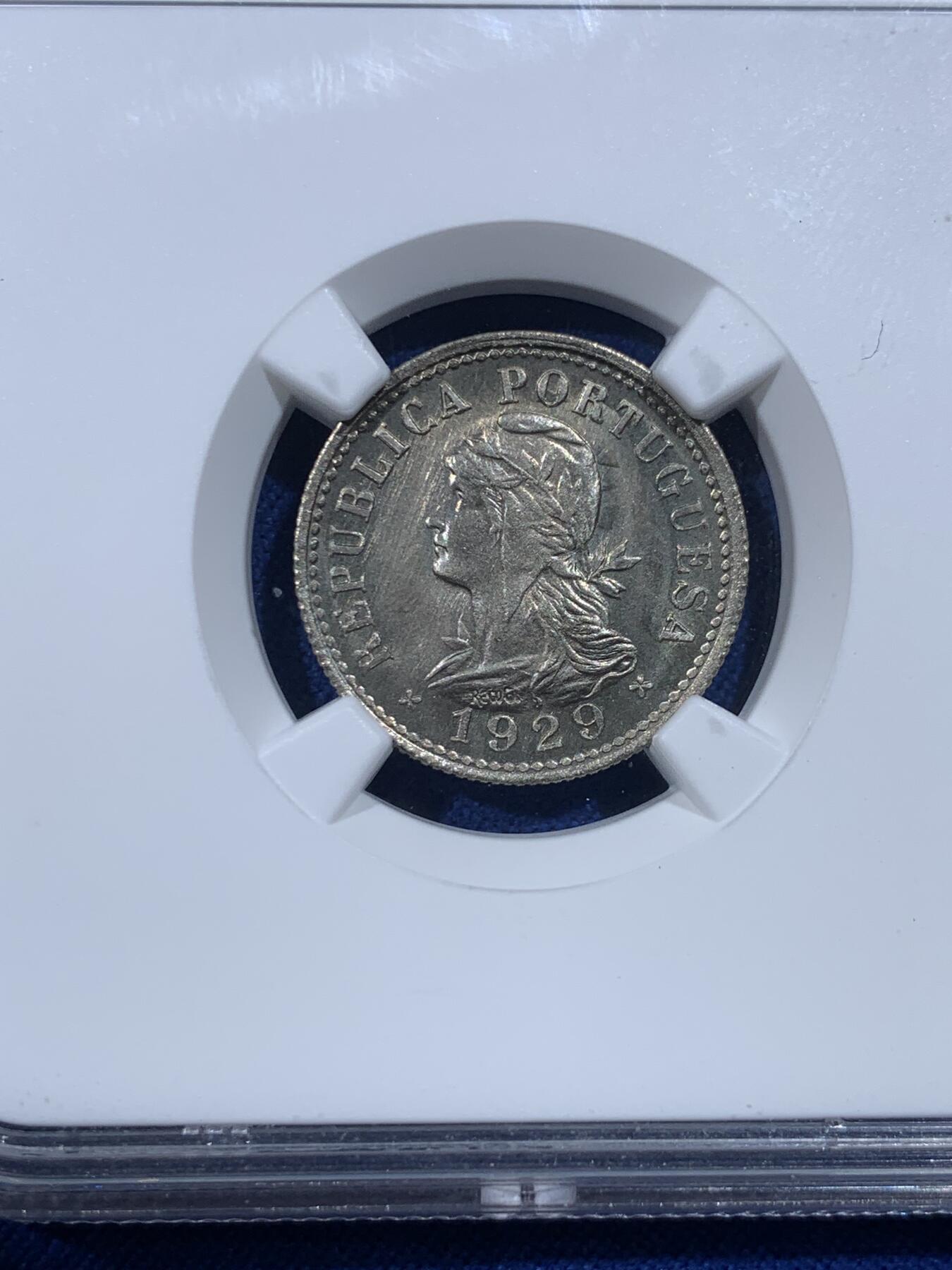 《竞宝斋》第443场 周日，周一，2场连拍 （全场包邮） 冠军分 NGC MS67 葡属圣多美和普林西比 1929年 10分 殖民地品种中的顶级高分