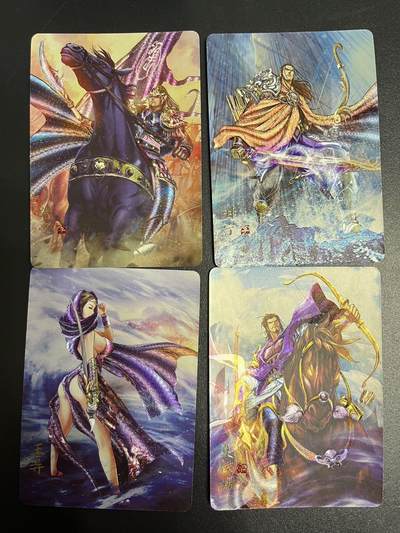 卡牌杂货铺专场拍卖第一场 11.29周六晚10:00截拍 - 【裸卡】焱卡文化 燎原三国 豪杰传 SSR卡4张 粗闪-1