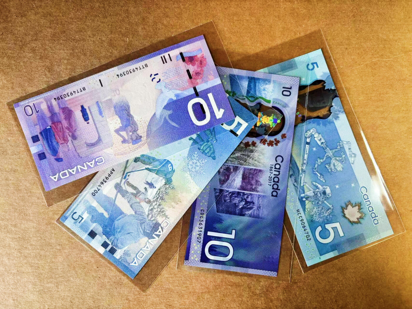 【Blue Auction】世界纸币精拍第757期——18级TOP拍卖/信誉/品质/专业/高效💫 【一组4张】加拿大5-10元 全新UNC