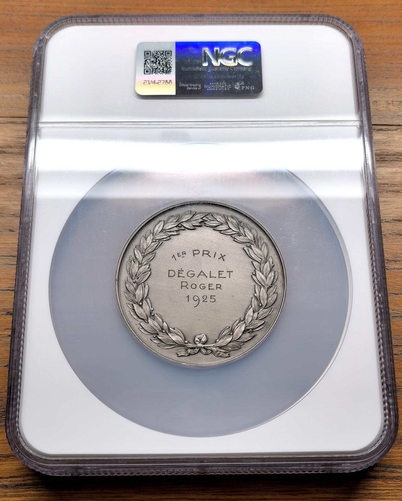 纫秋兰以为佩·凡希社微拍感恩专场 1925法国埃纳省圣康坦产业联合会银质奖章NGC-MS64