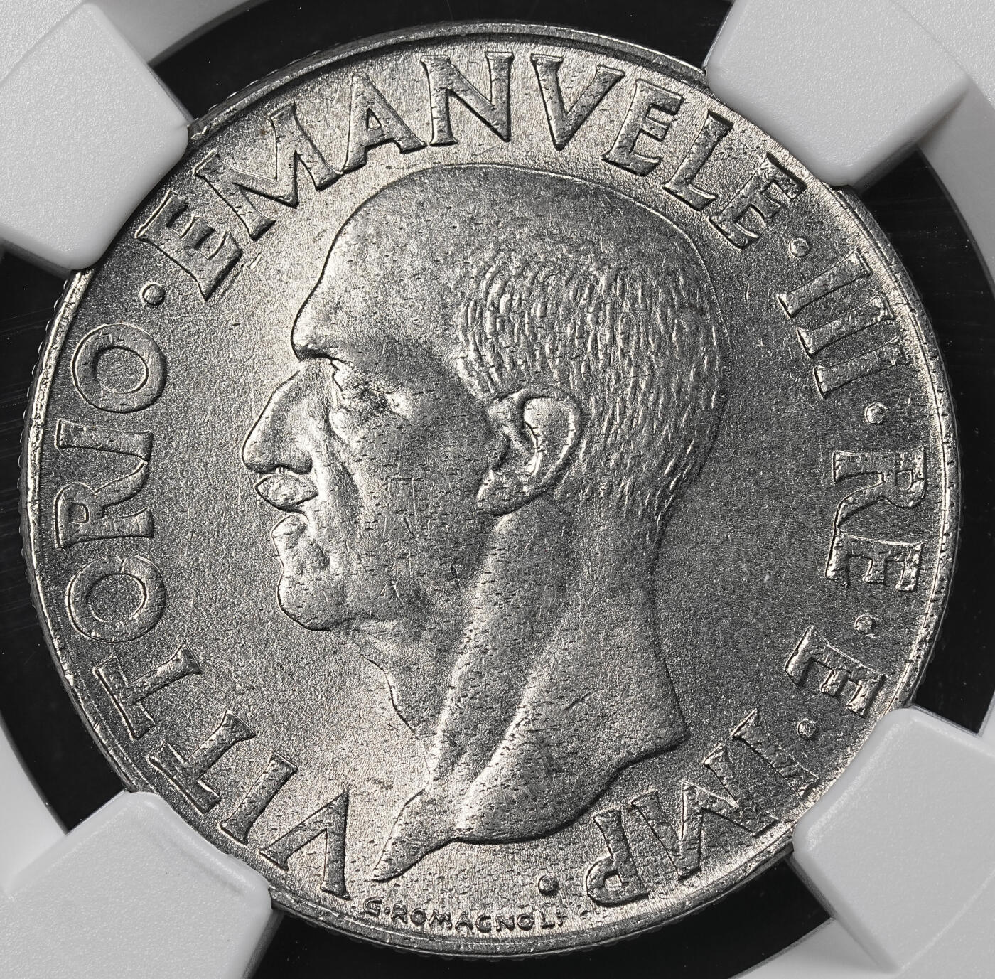 修遠堂世界钱币第九十五期 NGC MS65 1942年意大利1里拉