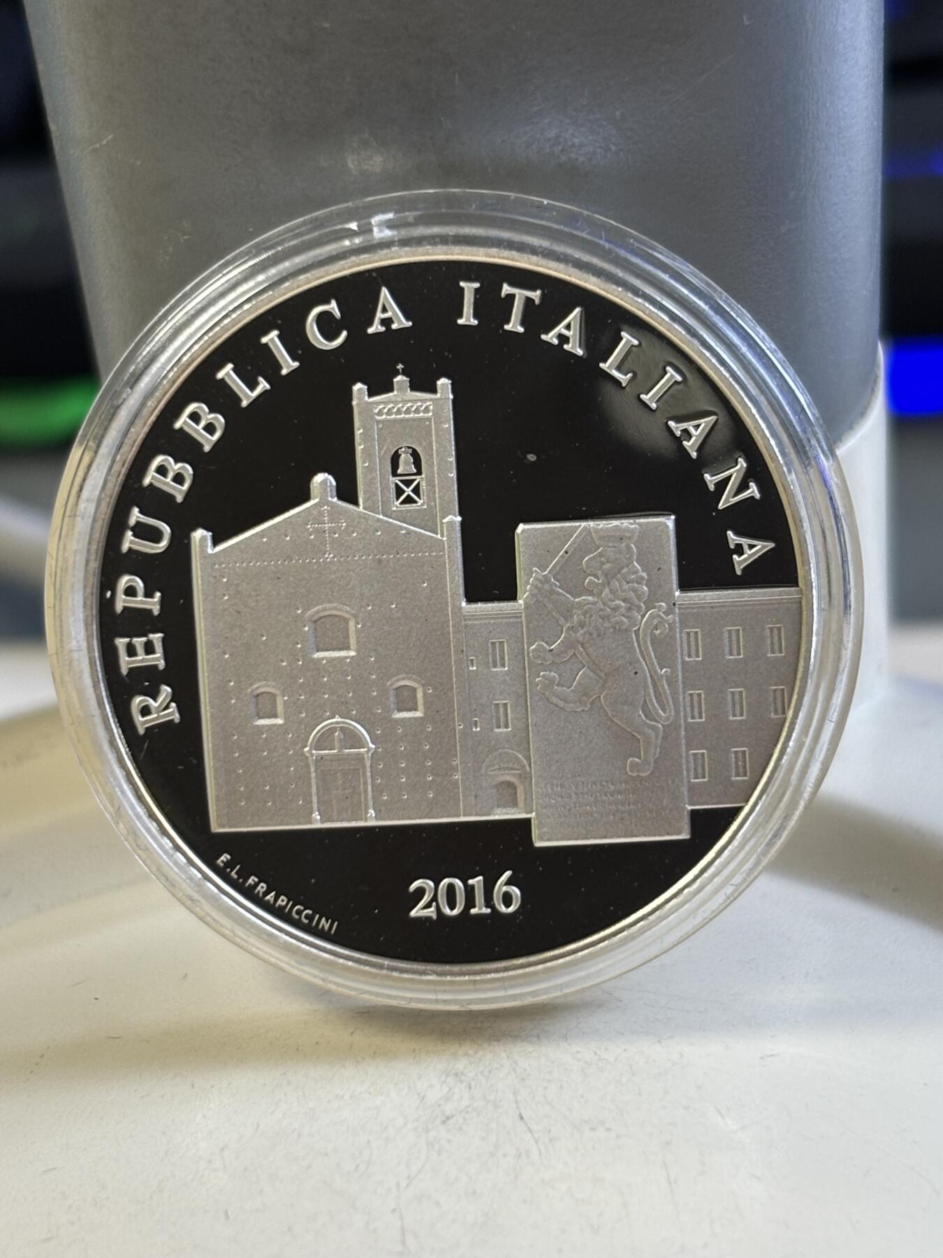 第183期拍卖 意大利2016年艺术意大利系列雷卡纳蒂精制纪念银币，925银，18克，发行4000枚