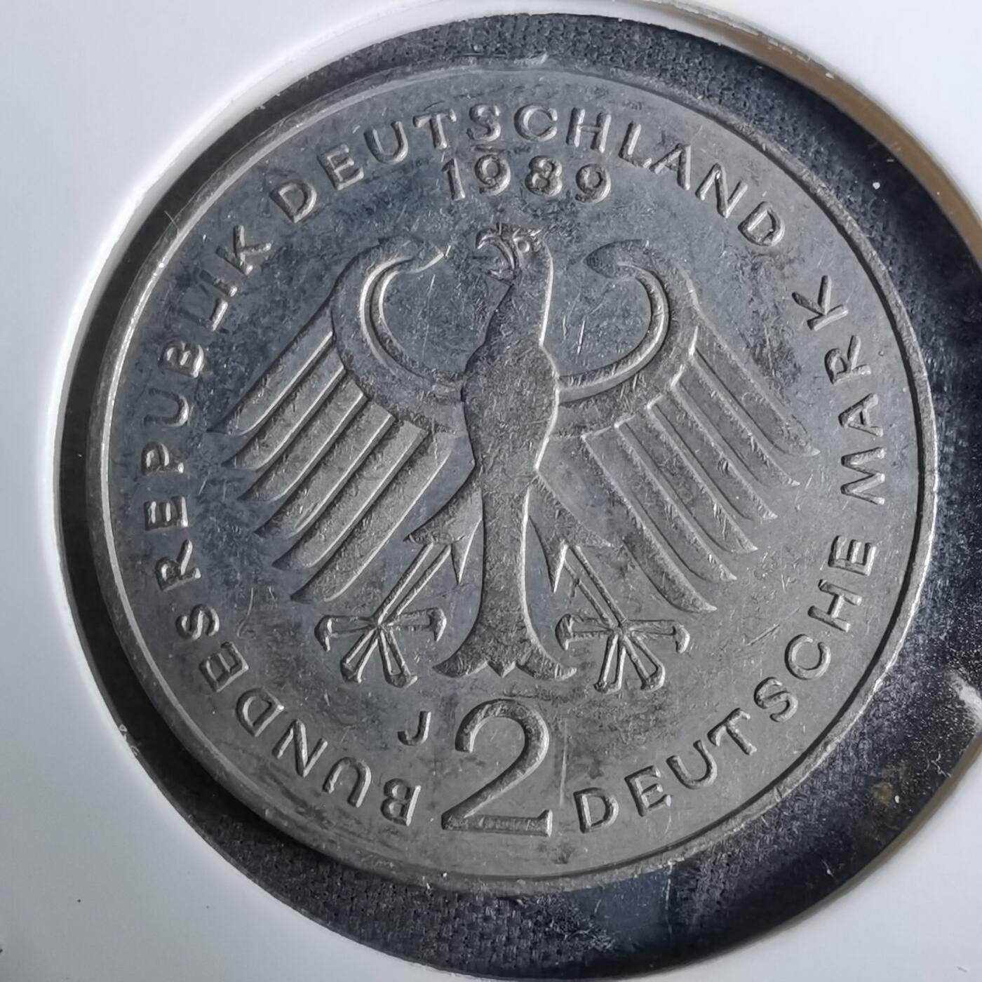 沼泽如烟--第918场 德国1989年2马克