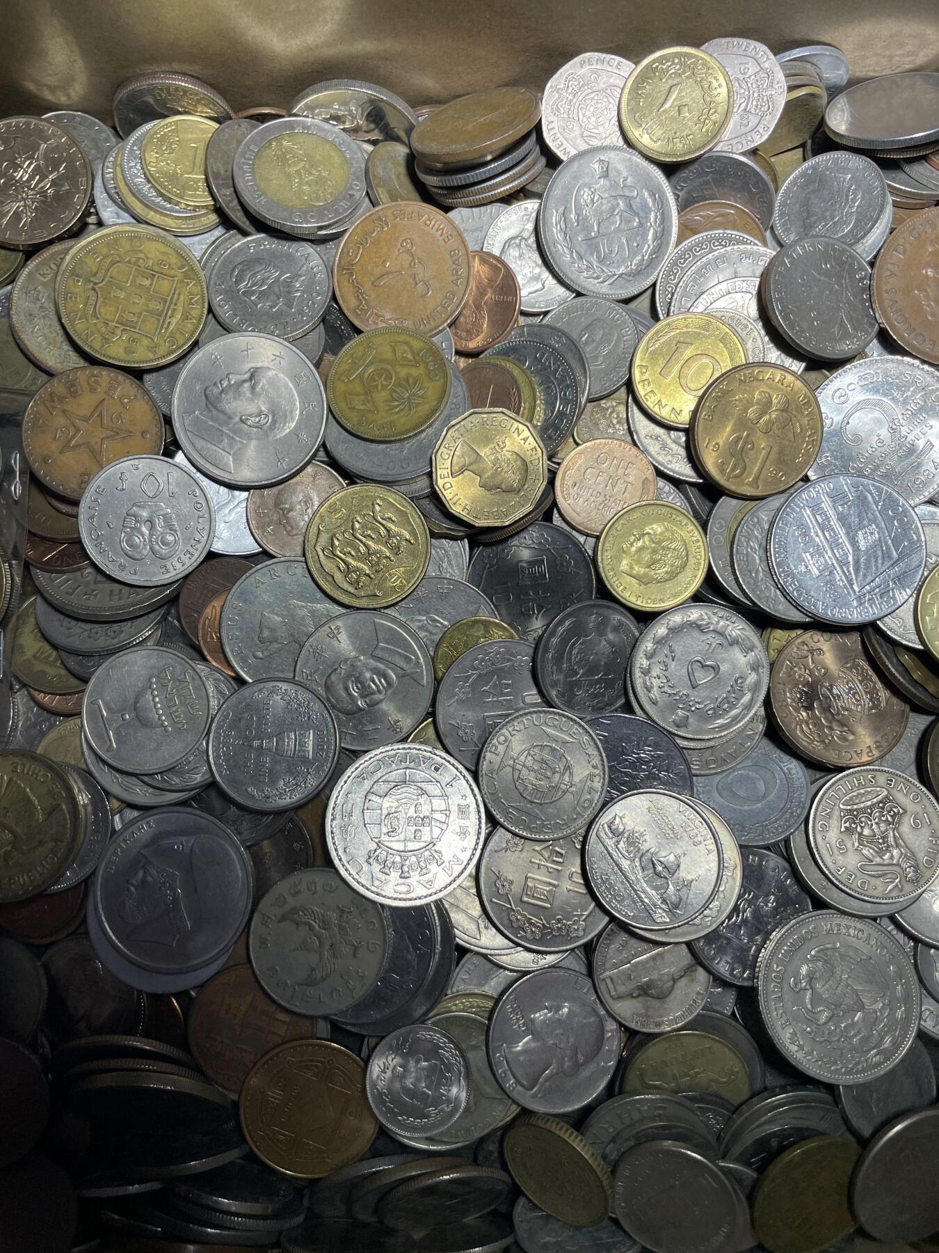 回流1130 各国硬币16斤（无日本币）品佳