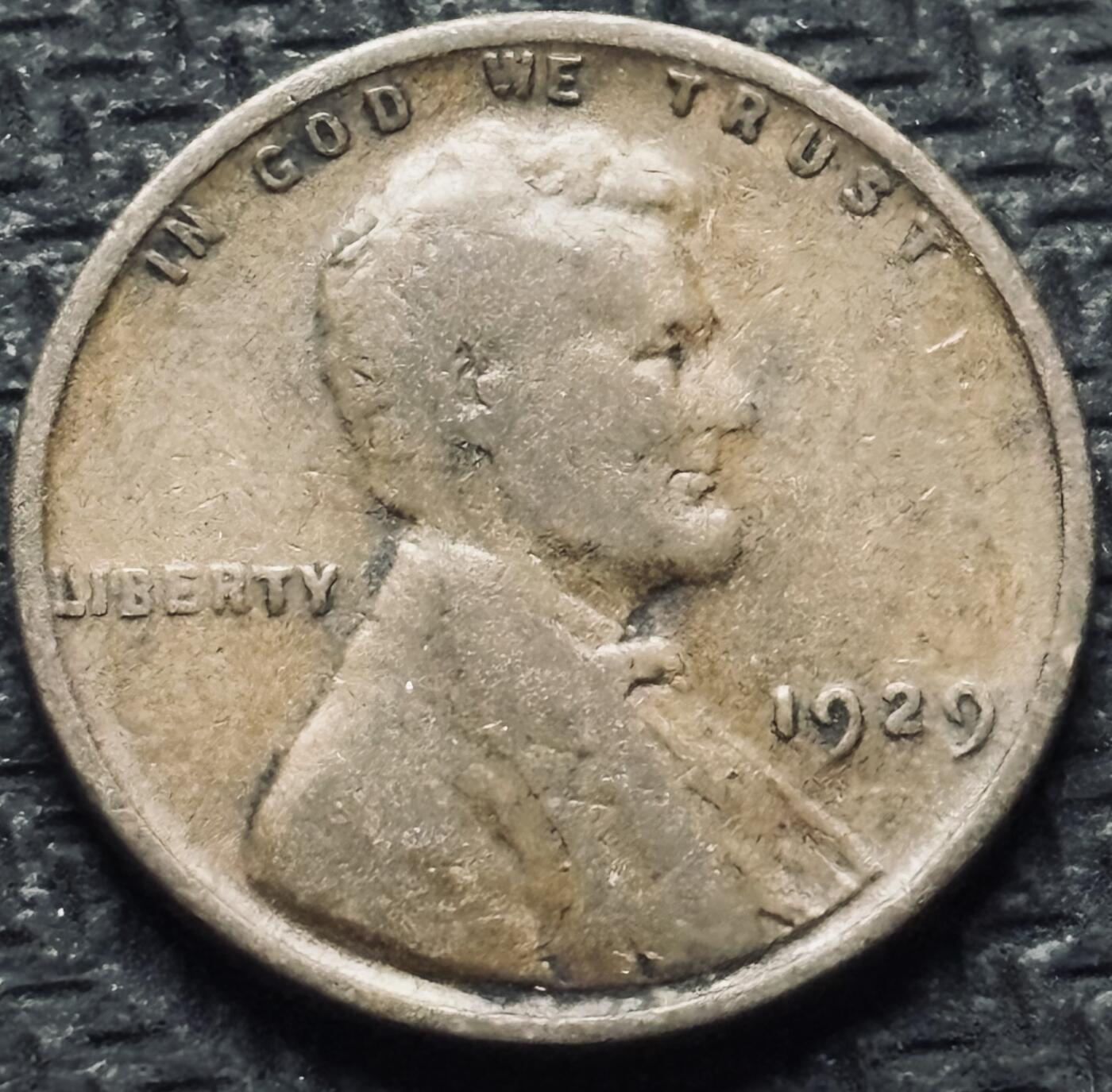 文馨钱币收藏第 284 场，【 长期接收代拍品】老藏家拍品南朝鲜李承晚时期货币，泰国大型纪念币，土耳其各时期及各国套币场 少见年份 1929 年美国林肯麦穗版 1 分