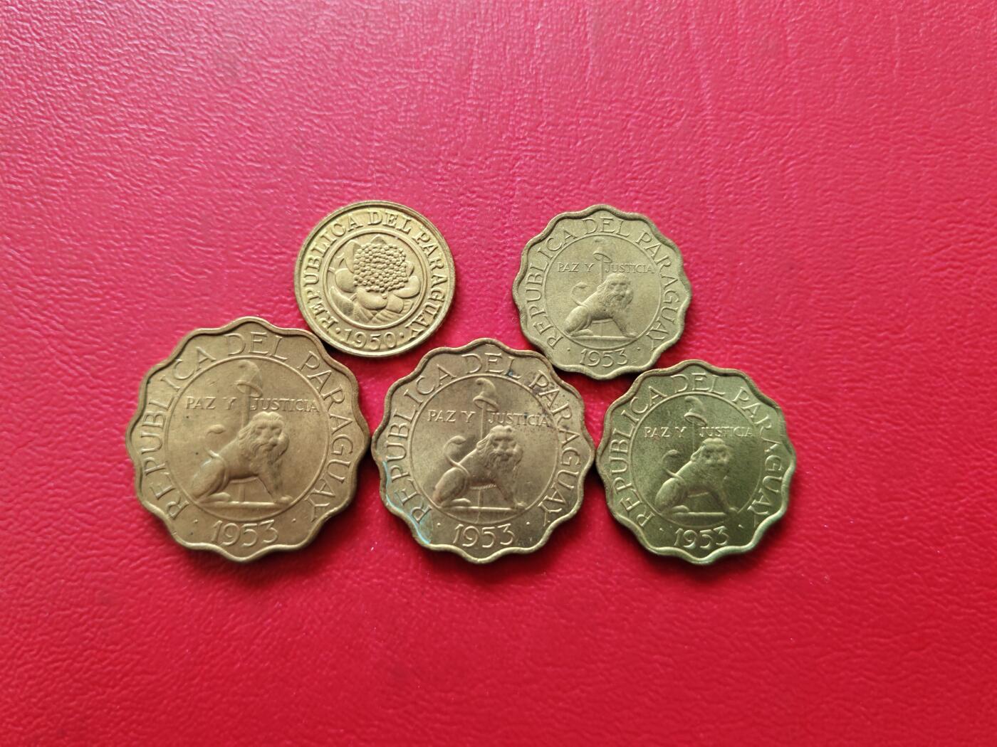 【云涧收藏】第八十一场 巴拉圭1950/53年5枚套