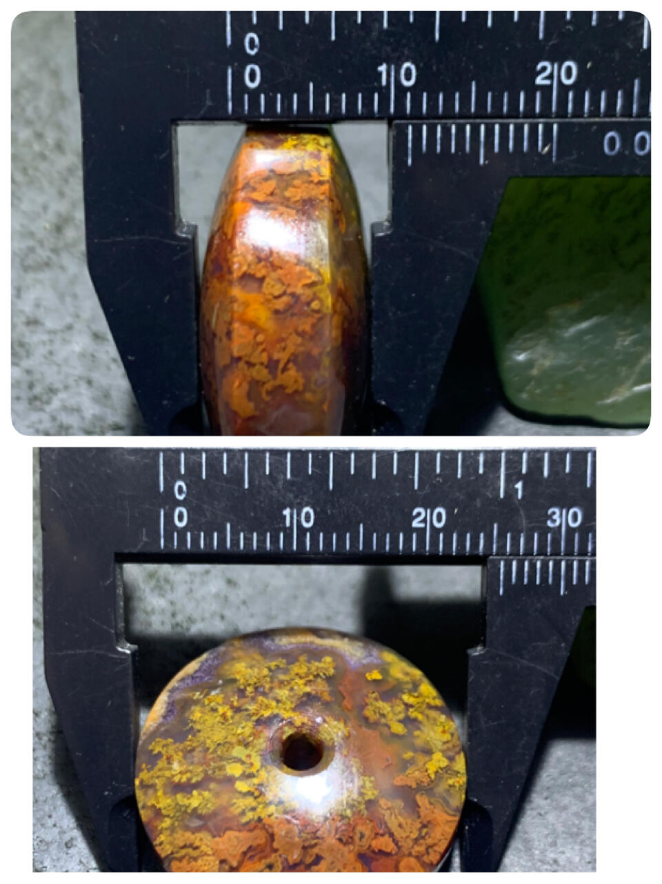 精美冻料草花纹冰飘战国红玛瑙随形平安扣一个
