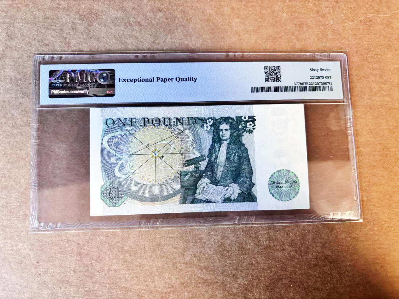 【Blue Auction】世界纸币精拍第757期——18级TOP拍卖/信誉/品质/专业/高效💫 【无47】英国 D序列 1981-84年1镑 PMG67EPQ 