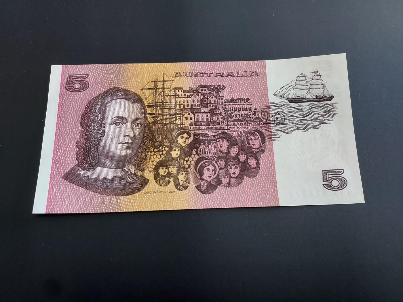 博彦收藏   12月8日 8点 钱币专场 澳洲 旧版5元 UNC 