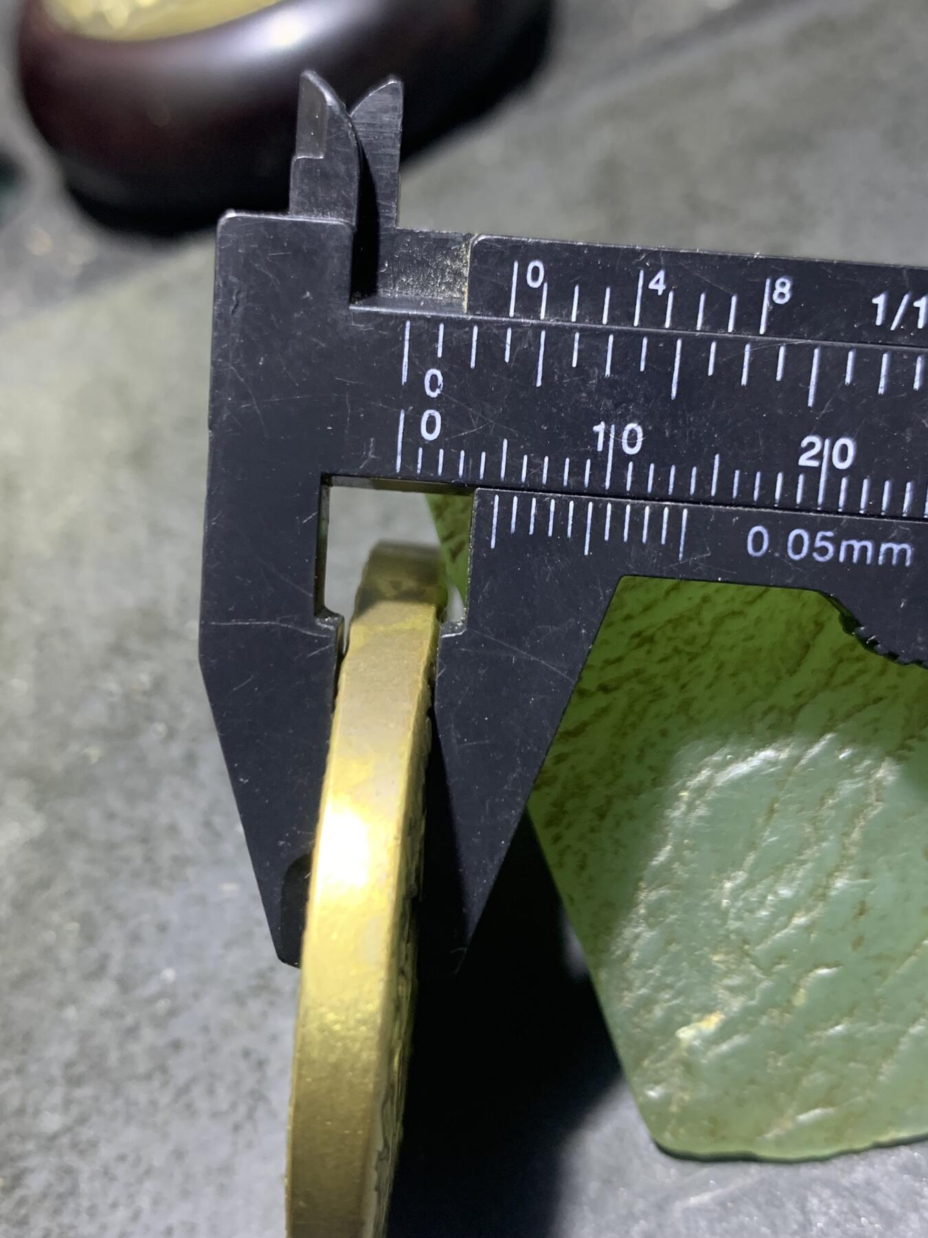 精美黄铜虚空藏菩萨护身牌一个