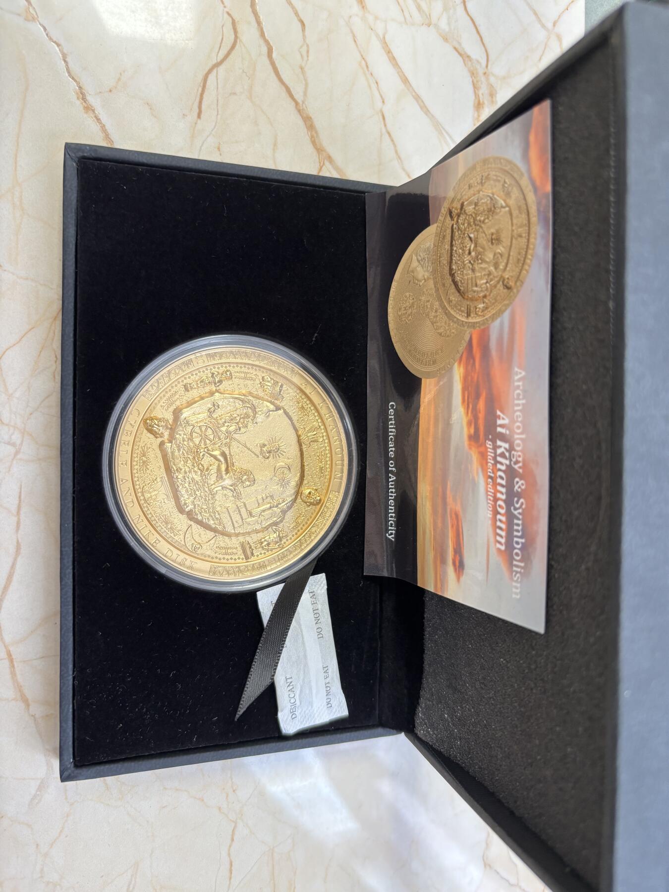 第184期拍卖 库克2021年考古系列巴克特里亚3盎司双面镀金银币，999银，发行99枚