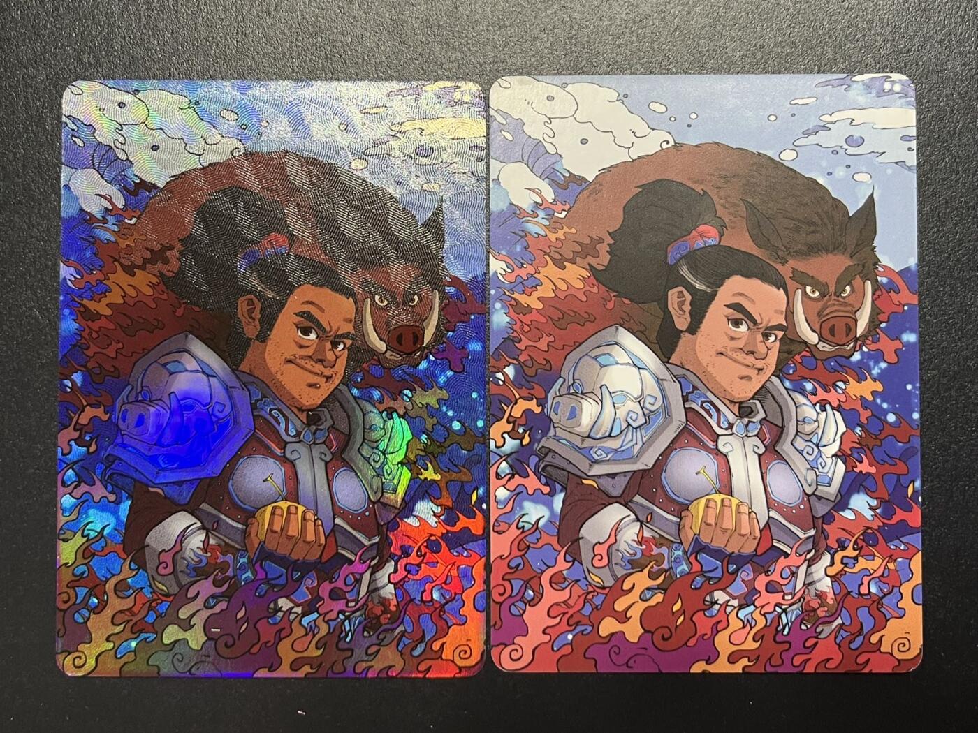 卡牌杂货铺专场拍卖第一场 11.29周六晚10:00截拍 【裸卡】小花瓣 室火猪 彩闪+普卡2张