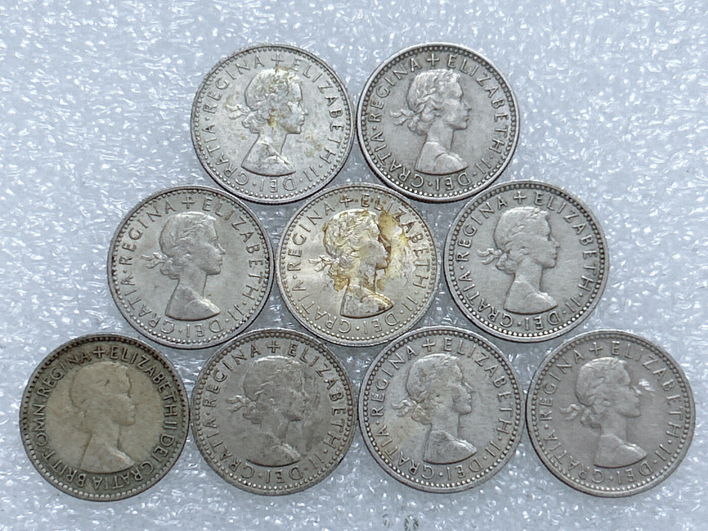 第一海外回流一元起拍收藏 散集专场  第274期 英国6便士硬币 9枚