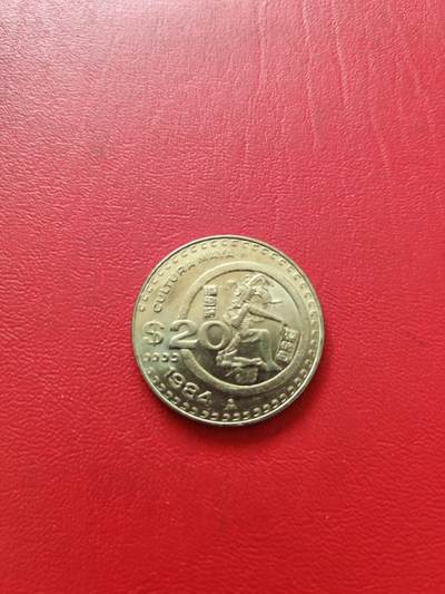 【云涧收藏】第八十一场 - 墨西哥1984年20比索，BU