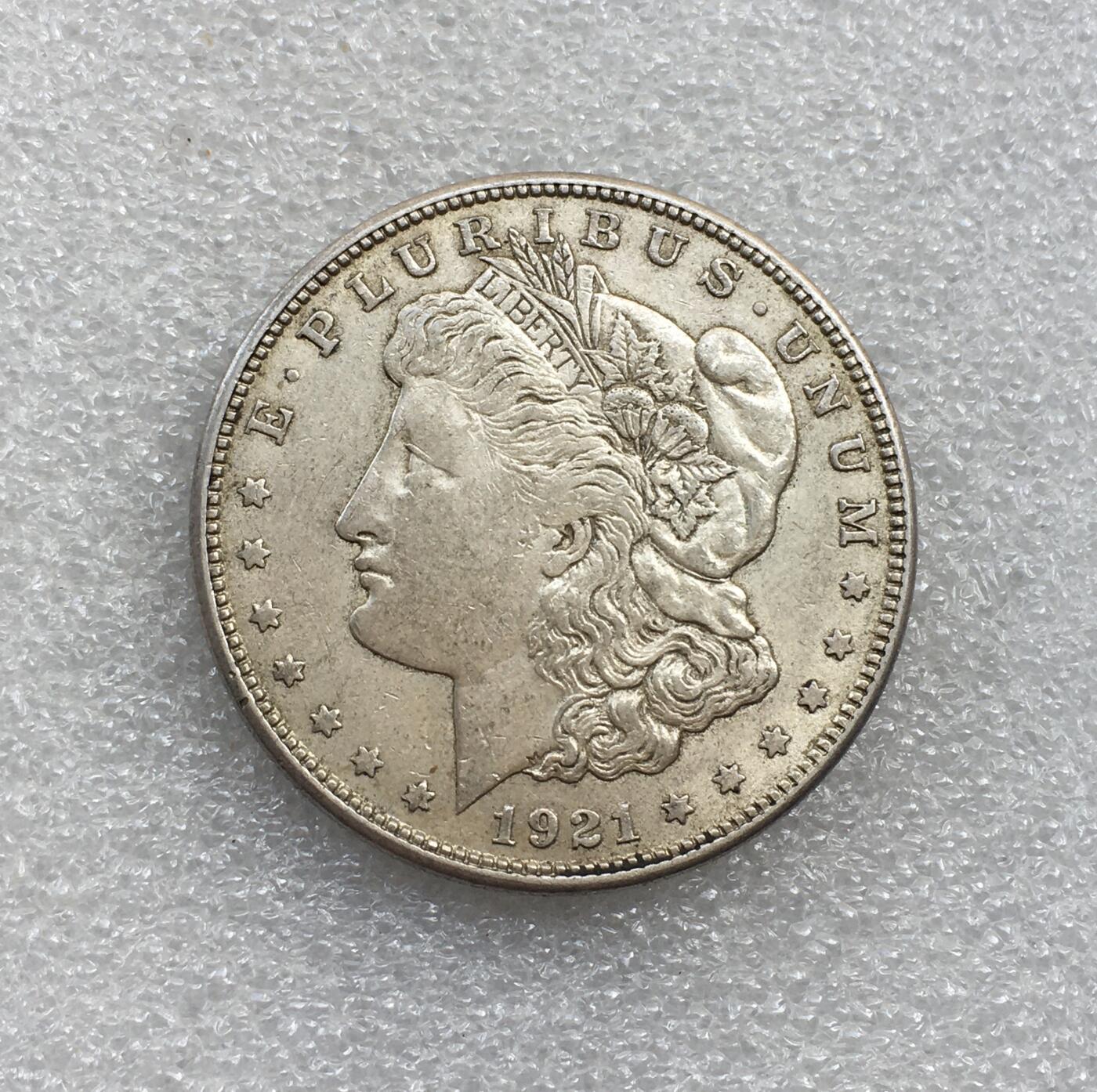 世界钱币专场拍卖 每周二开拍 A版1921年美国摩根女神一美元流通银币