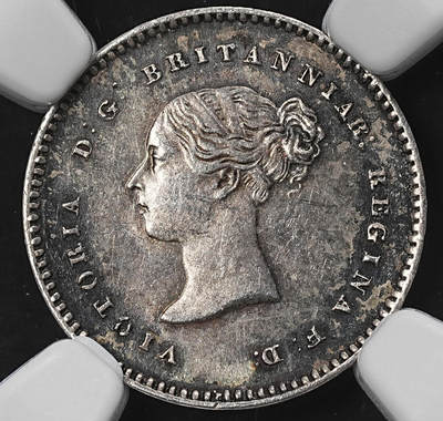 修遠堂世界钱币第九十五期 - NGC MS62 1875年英国2便士濯足银币