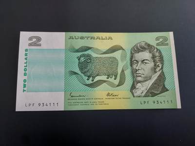 博彦收藏   12月8日 8点 钱币专场 - 澳洲 旧版2元 UNC 