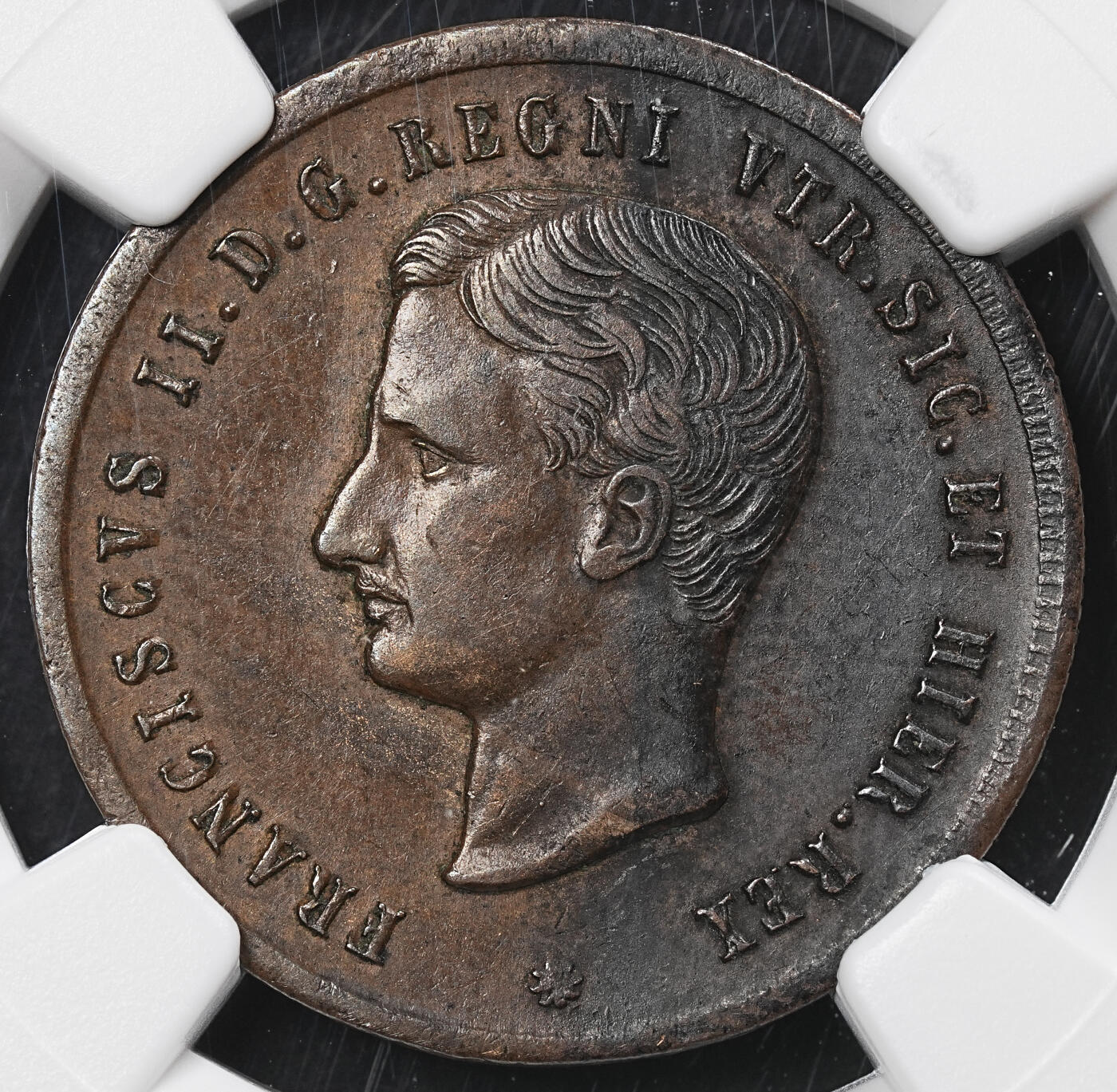 修遠堂世界钱币第九十五期 NGC AUD 1859年那不勒斯2 TORNESI铜币
