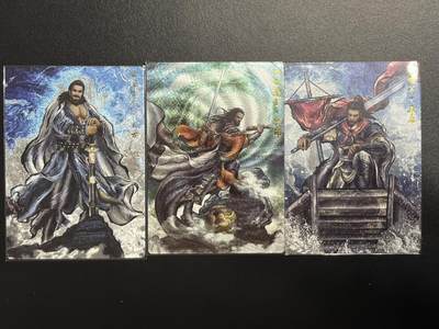 卡牌杂货铺专场拍卖第一场 11.29周六晚10:00截拍 - 【裸卡】卡德曼 张建东水浒 粗闪彩背3张