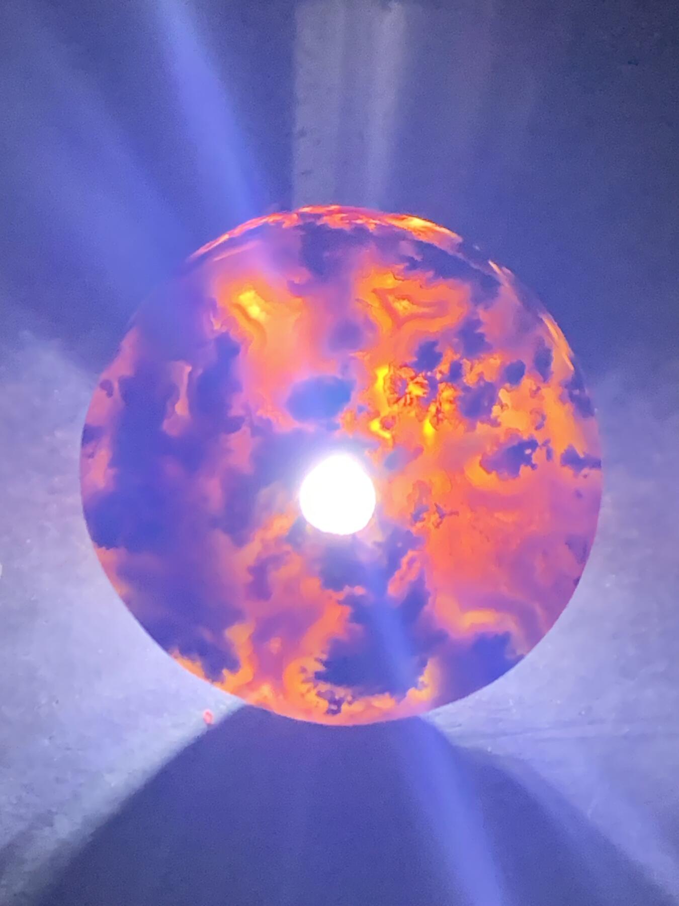 精美冻料草花纹冰飘战国红玛瑙随形平安扣一个