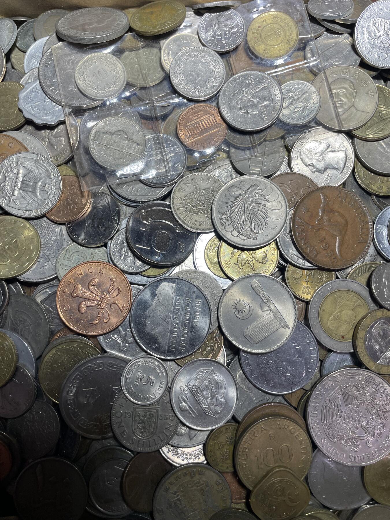 回流1130 各国硬币16斤（无日本币）品佳