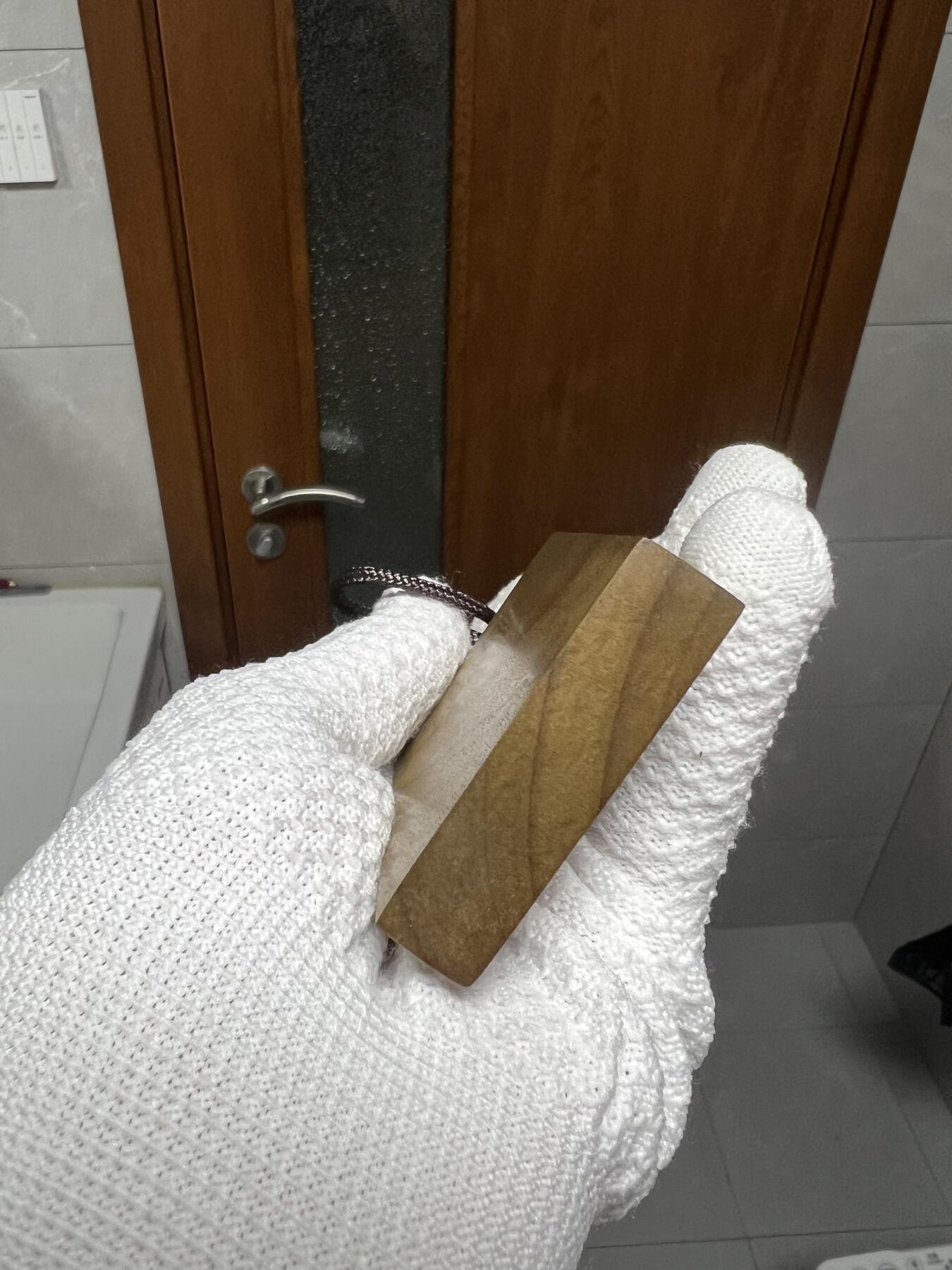 零元拍：金丝楠水波金丝牌子，香喷喷的小金砖，金光闪闪，70/50/13MM