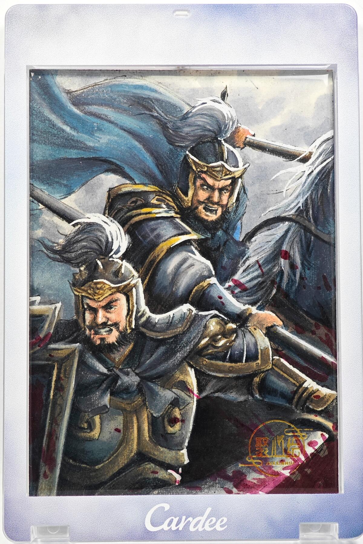 白泽拍卖卡牌手绘专场第29期（忽有故人心上过，回首山河已是秋） 2025 聚心绘手绘卡 大战  志恩亲签 卡砖封装