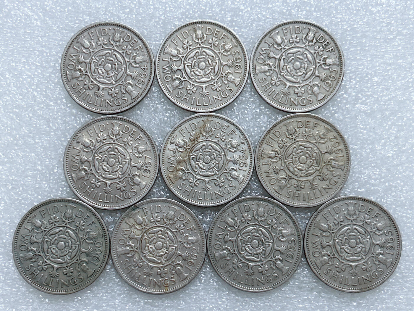 第一海外回流一元起拍收藏 散集专场  第274期 英国2先令硬币 10枚