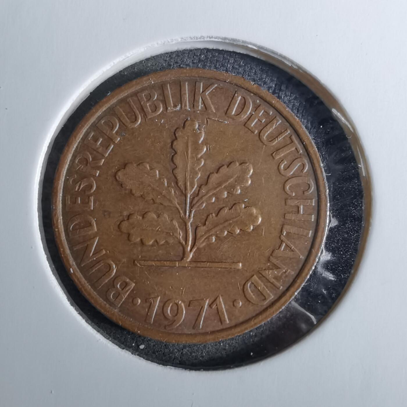 沼泽如烟--第918场 德国1971年2芬尼