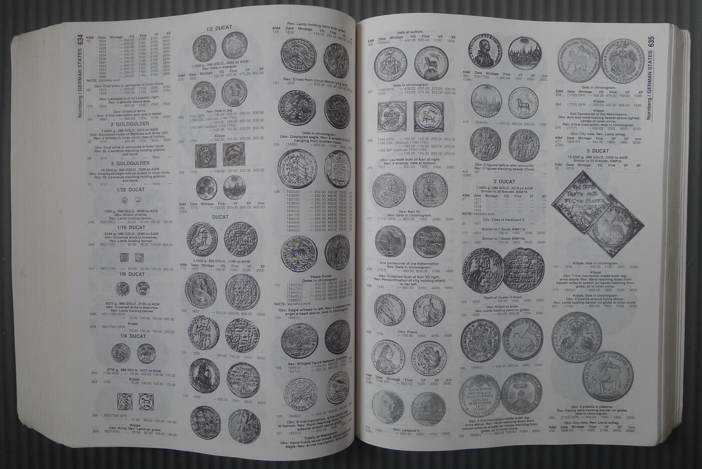 世界钱币章牌书籍专场拍卖11.30 德国硬币目录1601--199X