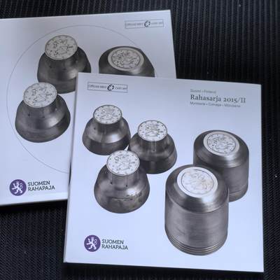 道一币馆币章第一百五十六场 - 原包装 芬兰2015年欧元套币十枚 含2欧元纪念币三枚