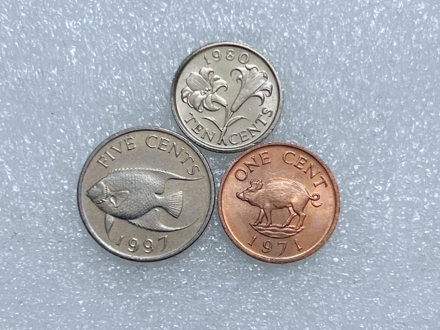 第一海外回流一元起拍收藏 散集专场  第274期 百慕大硬币 3枚 原光美品